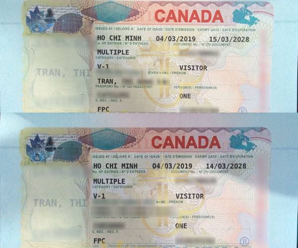 Visa thăm thân Canada của chị Trâm và chị Lan