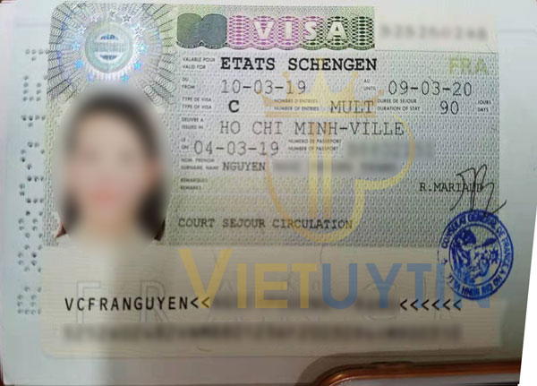 Visa du lịch Pháp của chị Ngọc