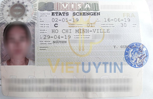 Visa công tác Pháp của chị Nguyệt