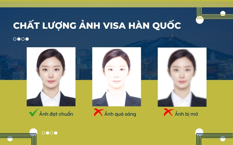 Chất lượng ảnh visa Hàn Quốc