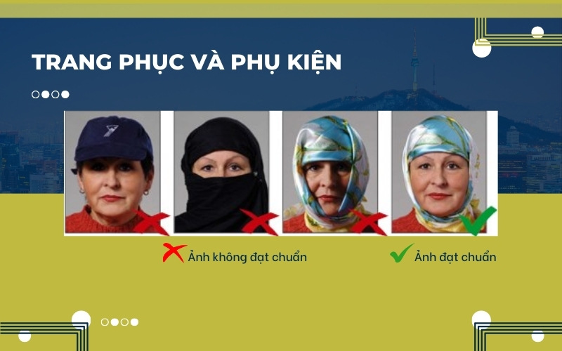 Trang phục ảnh visa Hàn Quốc