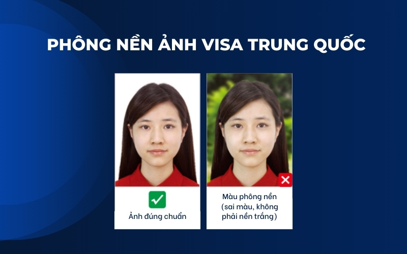 Nền ảnh visa Trung Quốc