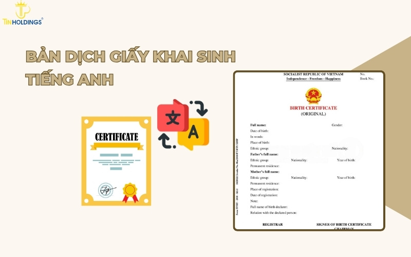 Bản dịch giấy khai sinh tiếng Anh