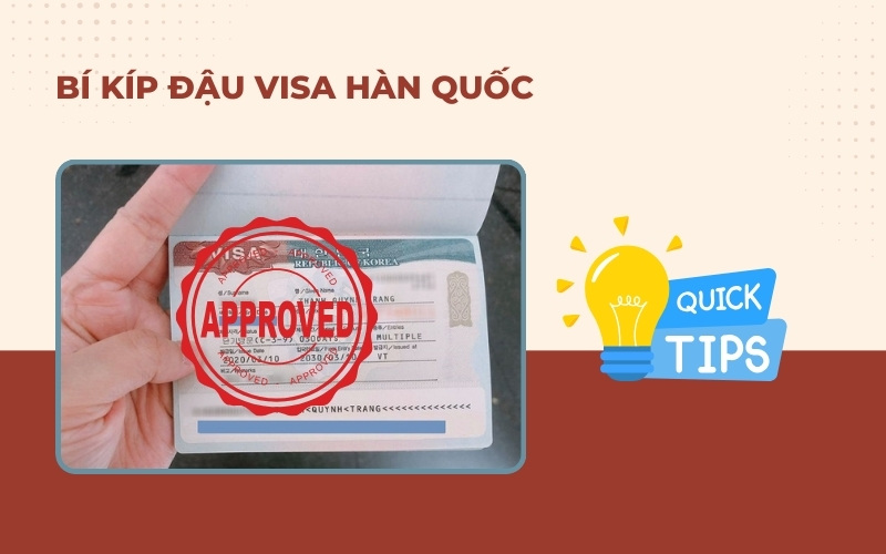 Bí kíp đậu visa Hàn Quốc