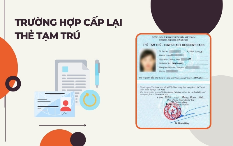Trường hợp cấp lại thẻ tạm trú cho người nước ngoài
