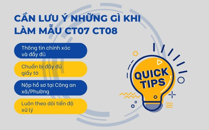 Lưu ý khi làm CT07 và CT08