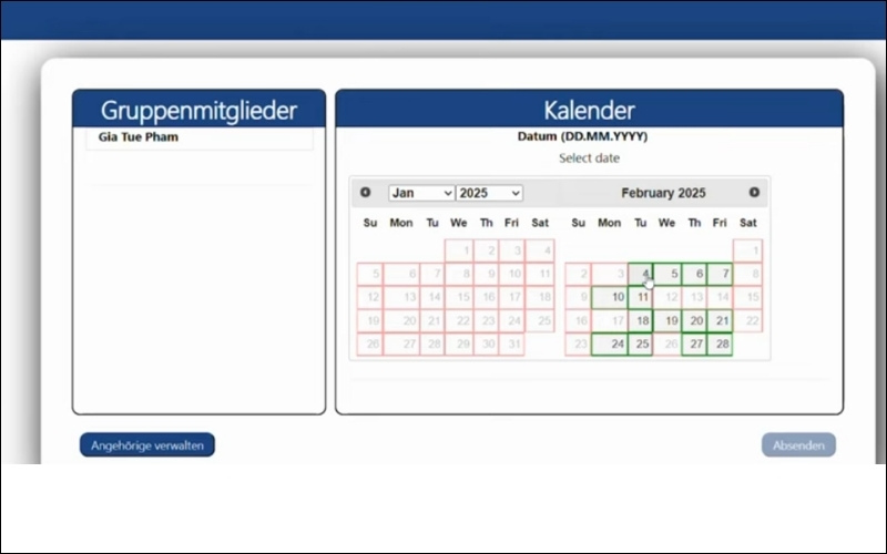 Ngày đặt lịch phỏng vấn visa Mỹ