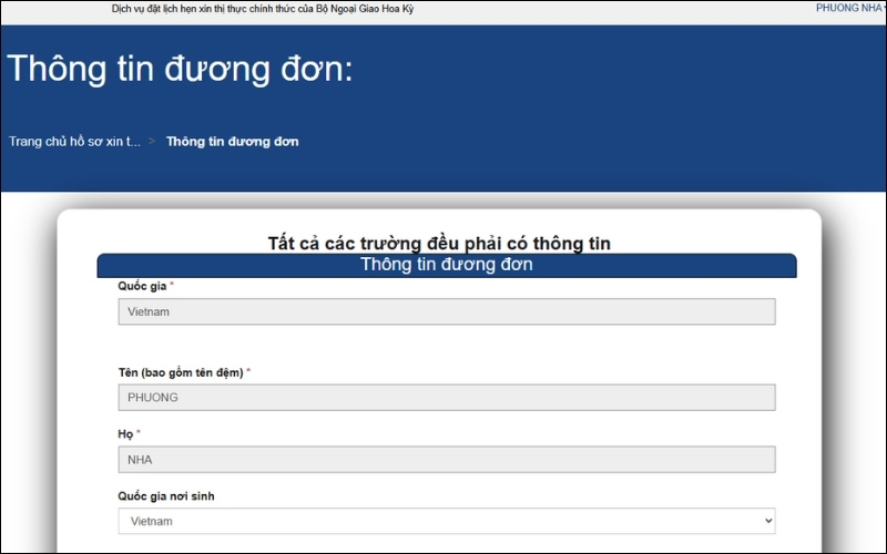 Thông tin đặt lịch phỏng vấn visa Mỹ