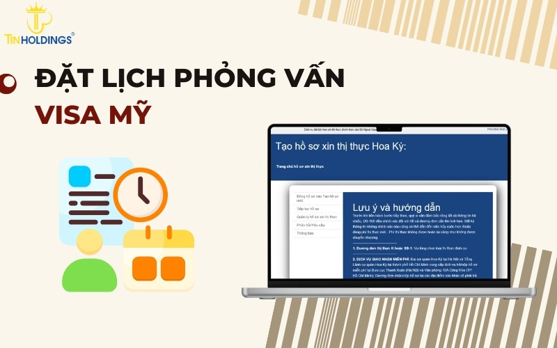 Đặt lịch phỏng vấn visa Mỹ