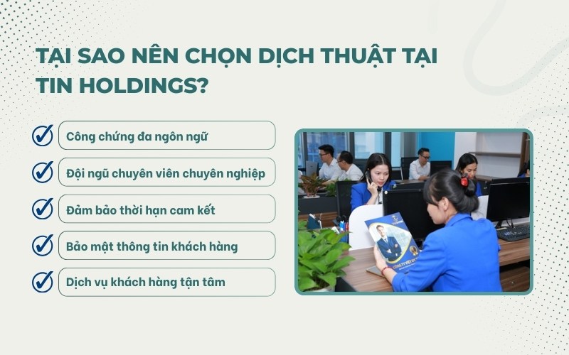 Dịch thuật công chứng tại TIN Holdings