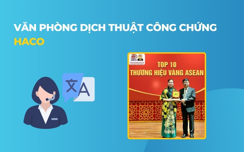 Dịch thuật công chứng Hà Nội Haco