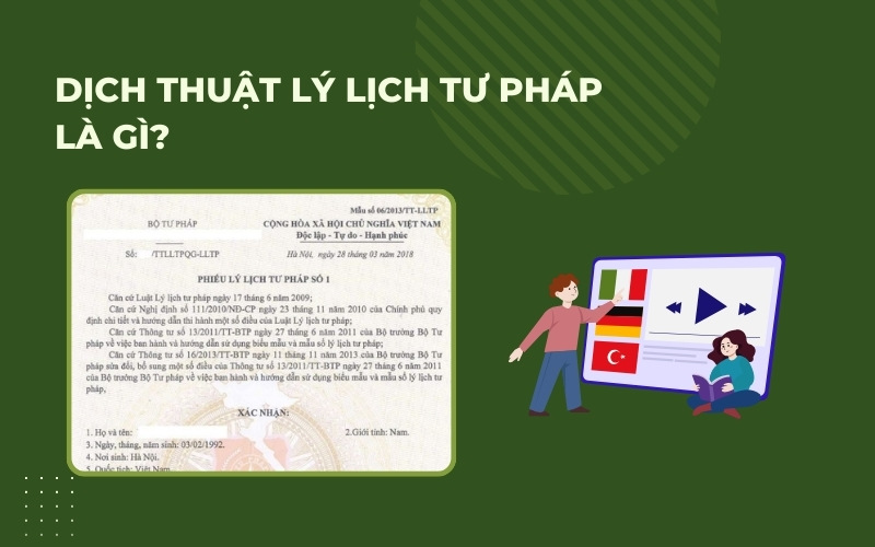 Dịch thuật lý lịch tư pháp là gì