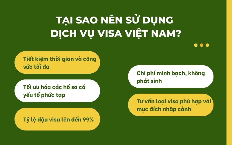 Vì sao nên dùng dịch vụ visa Việt Nam