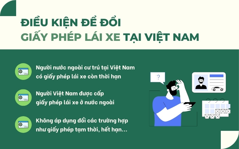 Điều kiện đổi giấy phép lái xe cho người nước ngoài