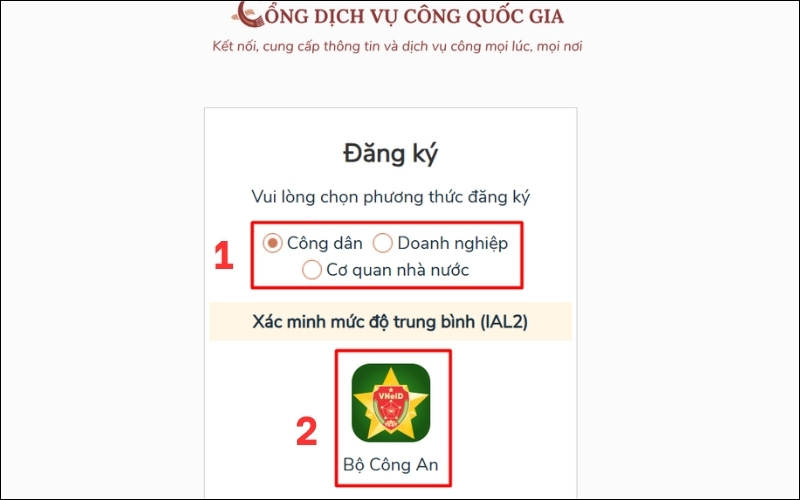 Đăng ký tài khoản đổi giấy phép lái xe
