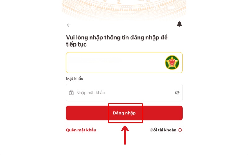 Đăng nhập lý lịch tư pháp số 1