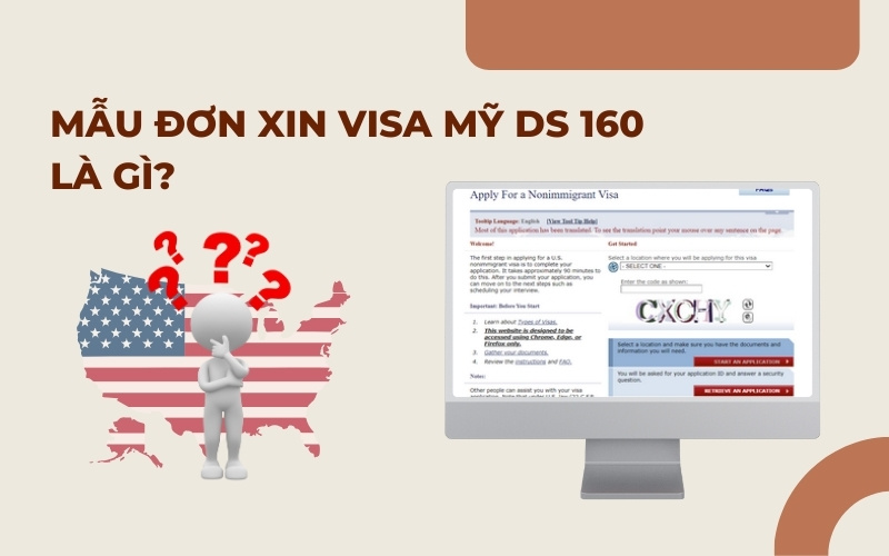 Mẫu đơn xin visa Mỹ DS 160