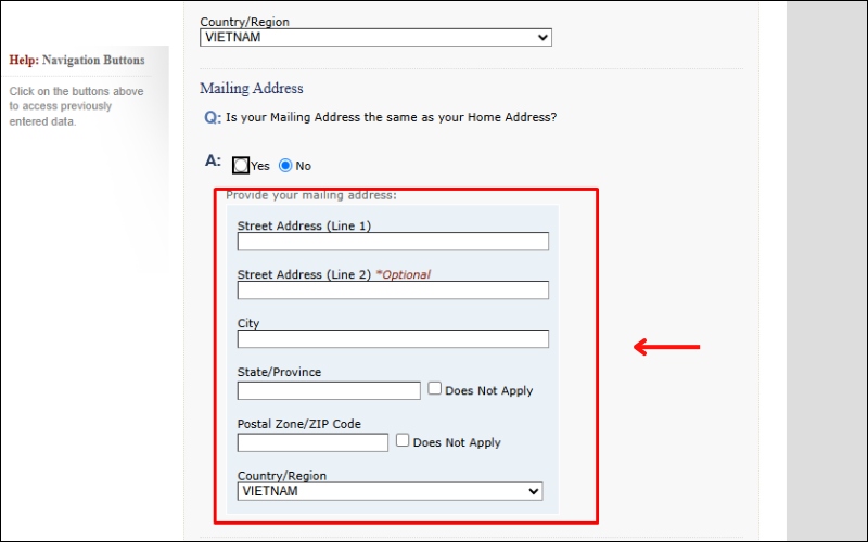Địa chỉ nhận kết quả