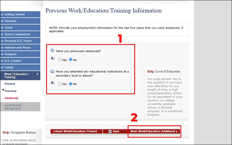 Câu hỏi về công việc