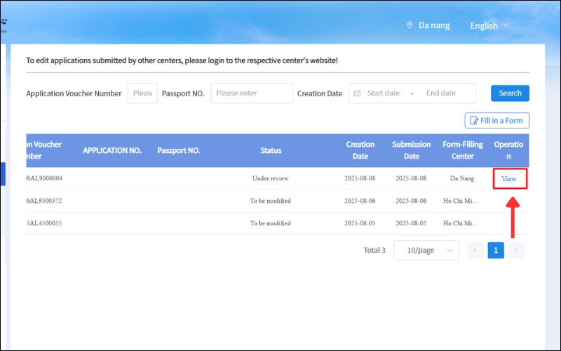 Xem lại mẫu tờ khai xin visa Trung Quốc