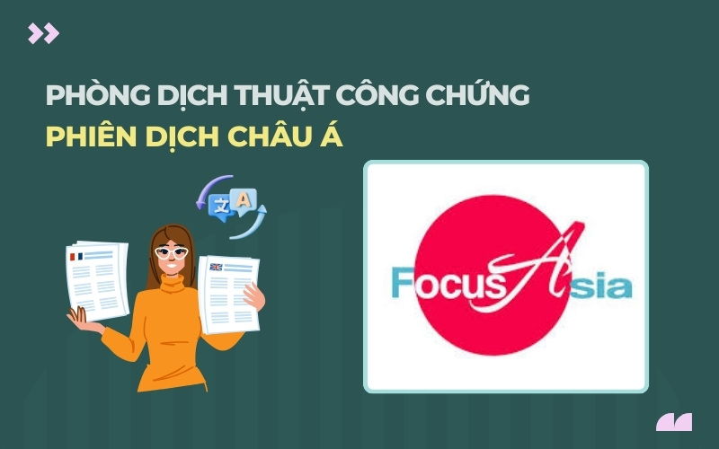 Phòng dịch thuật công chứng Châu Á