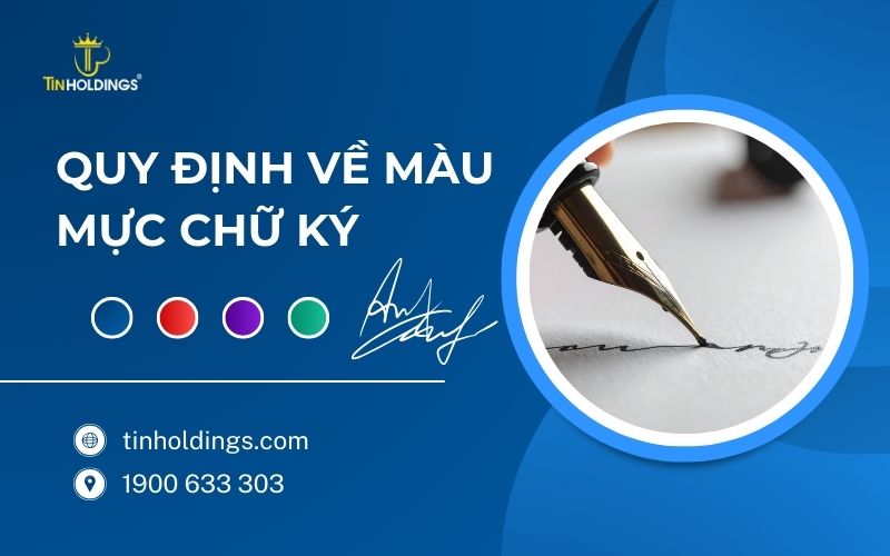 Quy định về màu mực chữ ký trên hợp đồng, văn bản, chứng từ kế toán