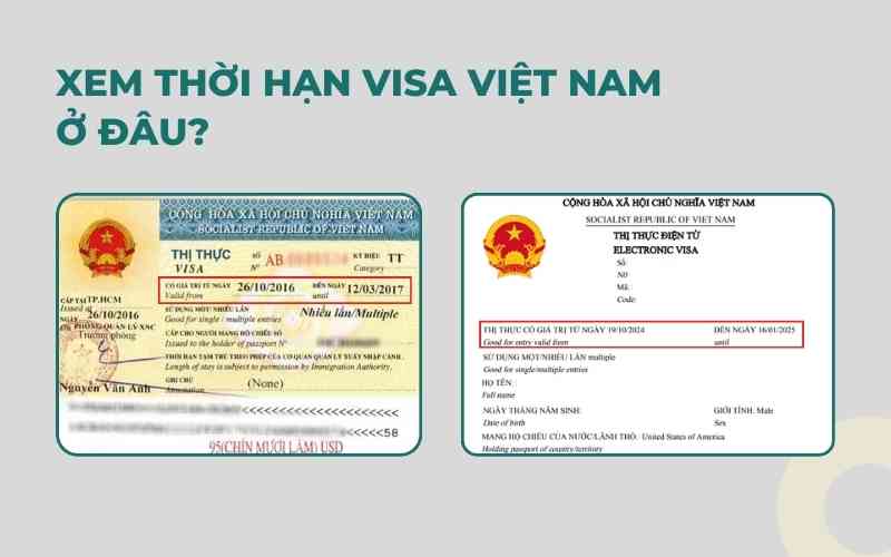 Xem thời hạn visa Việt Nam