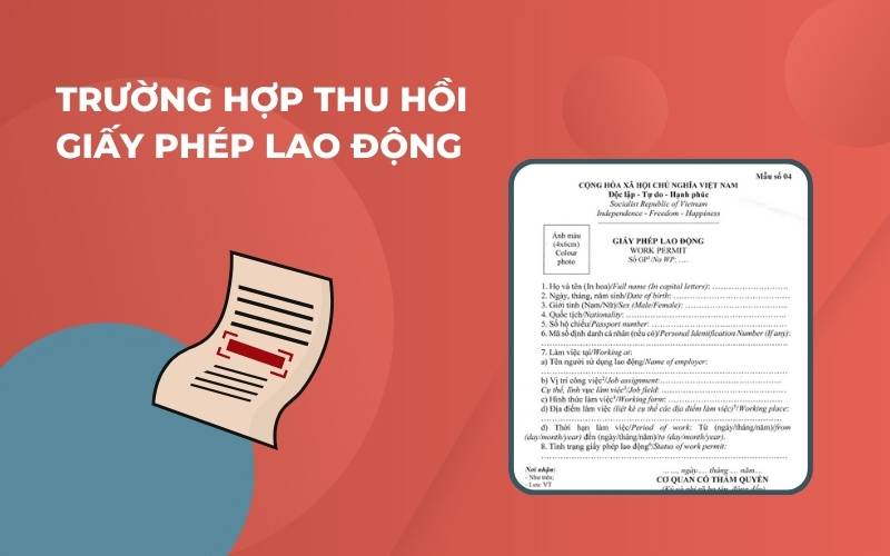 Trường hợp thu hồi giấy phép lao động