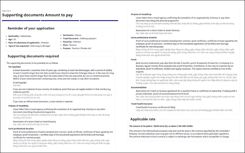 Danh sách nộp tại TLSContact