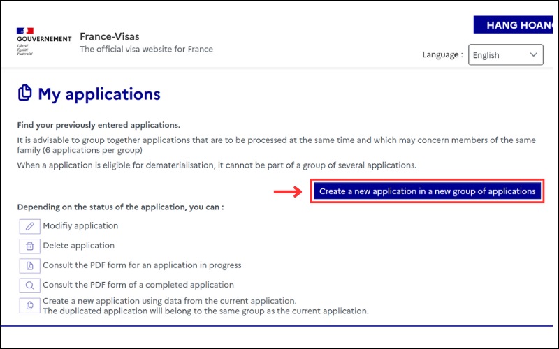 Tạo tờ khai TLSContact