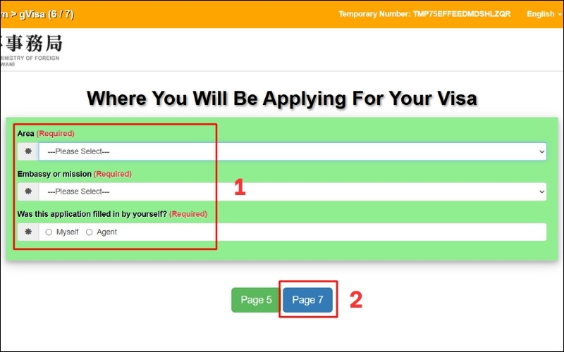 Thông tin chuyến đi visa Đài Loan