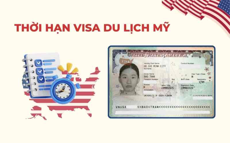 Thời hạn visa du lịch Mỹ