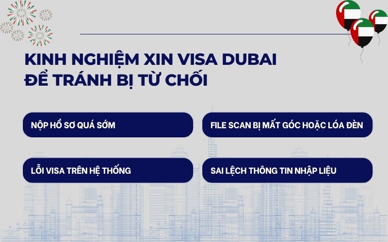 Kinh nghiệm xin visa Dubai