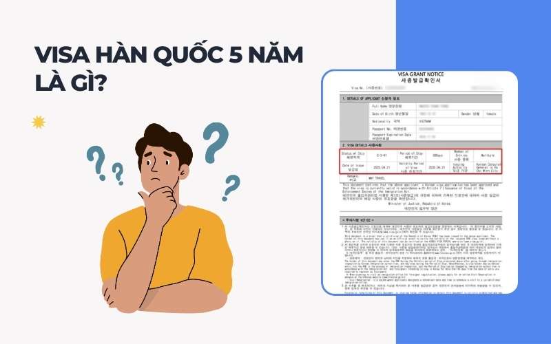 Visa Hàn Quốc 5 năm là gì