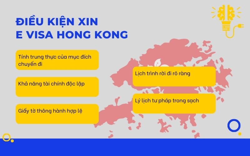 điều kiện xin E visa Hong Kong