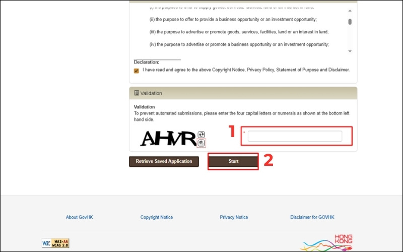 Điền đơn visa Hong Kong
