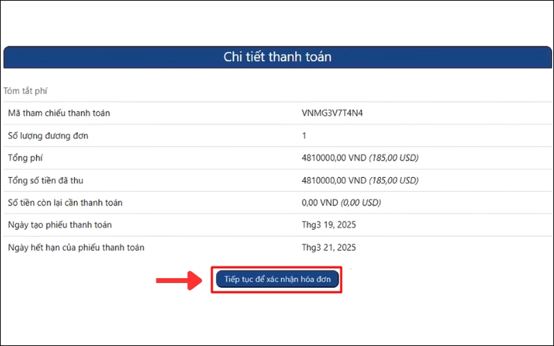 Thanh toán visa Mỹ