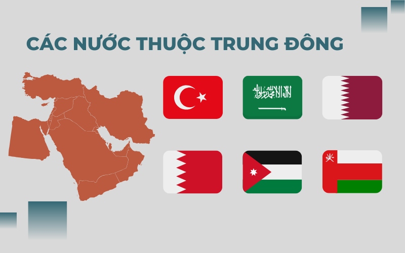 Visa Mỹ đi được những nước nào Trung Đông