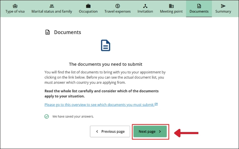 Hoàn thành khai visa Na Uy