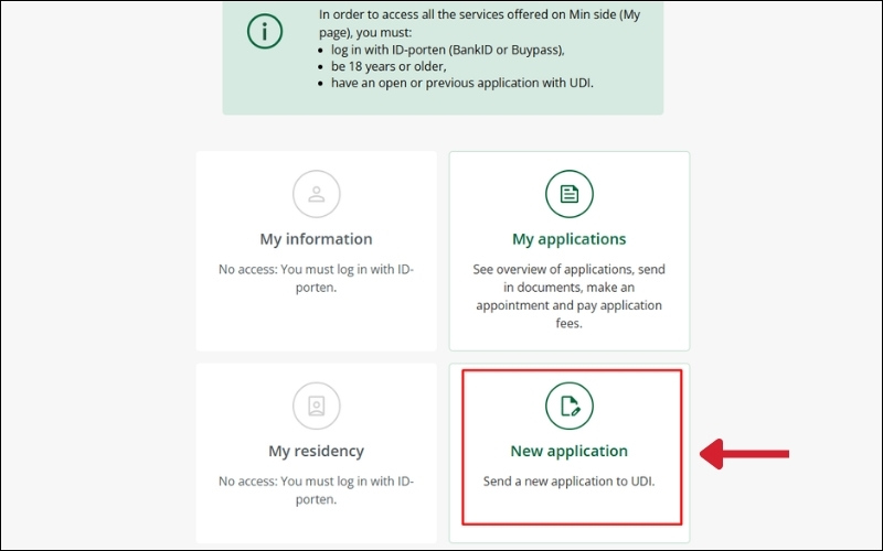Tạo đơn visa Na Uy
