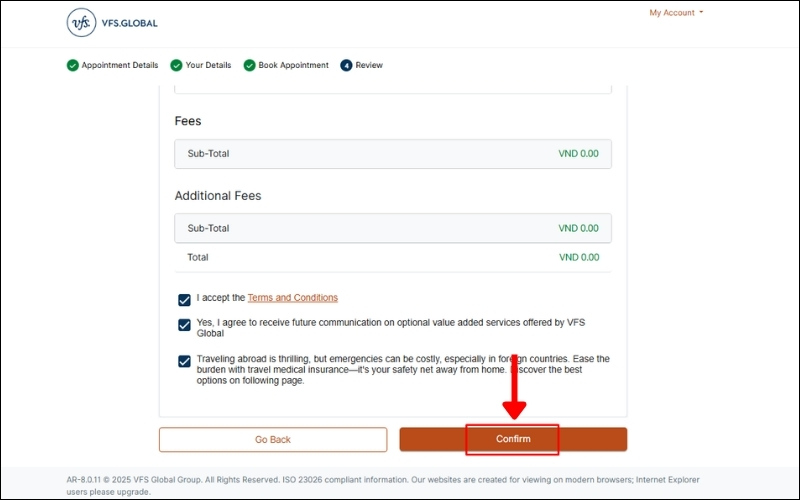 Kiểm tra lịch hẹn visa New Zealand