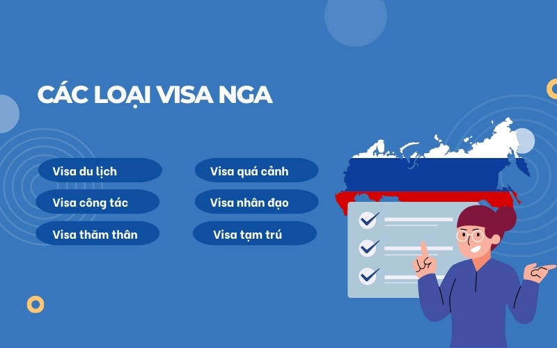 Các loại visa Nga