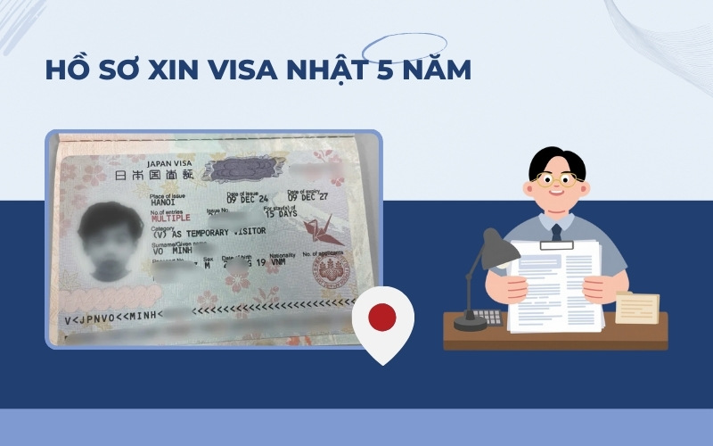 Hồ sơ xin visa Nhật 5 năm