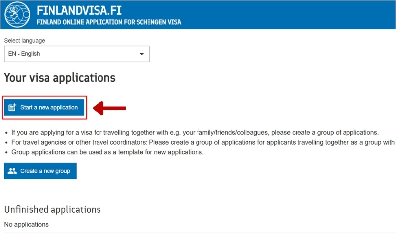 Điền đơn visa Phần Lan