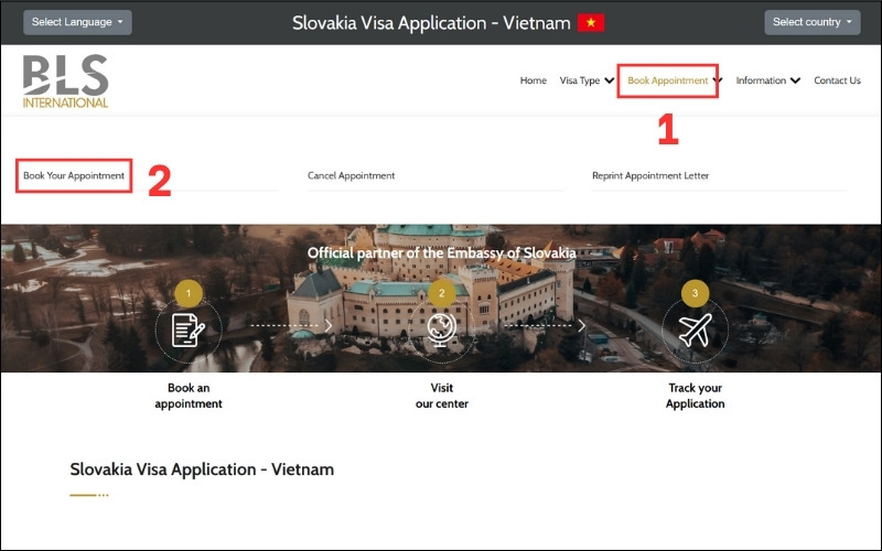 Truy cập visa Slovakia