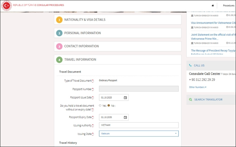 Lịch sử du lịch visa Thổ Nhĩ Kỳ