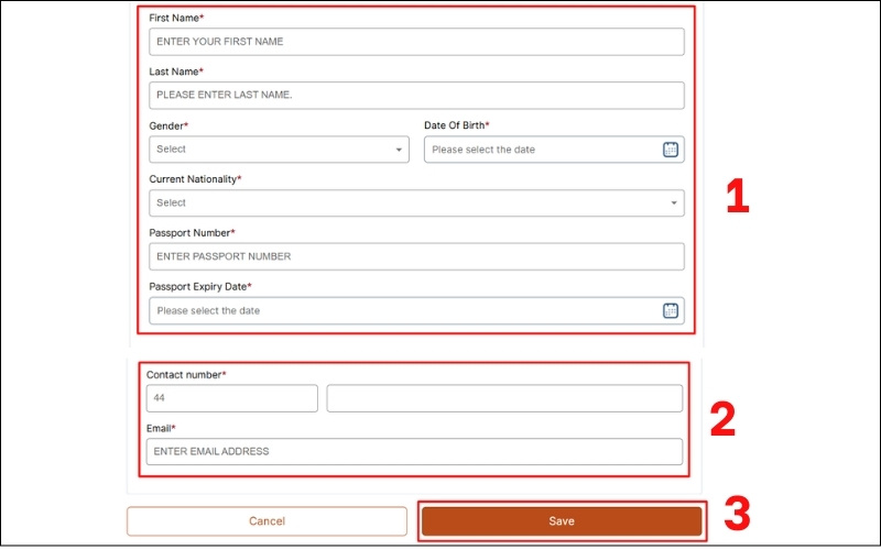 Nhập thông tin đương đơn