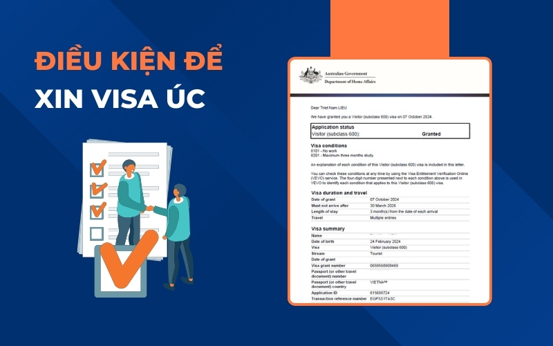 Điều kiện xin visa Úc