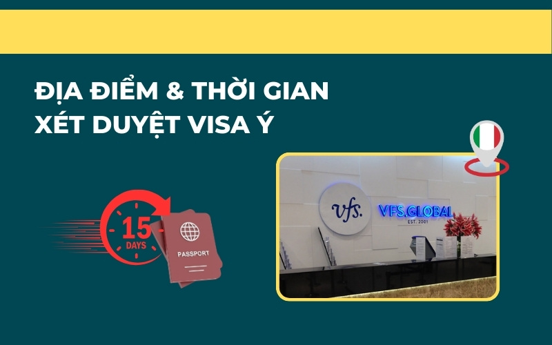 Địa điểm xin visa Ý