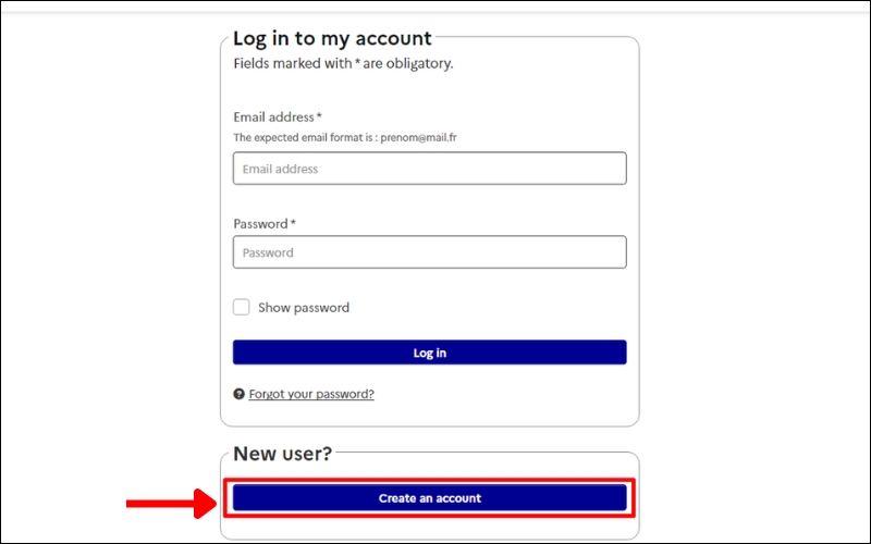 Tạo xin visa Pháp online